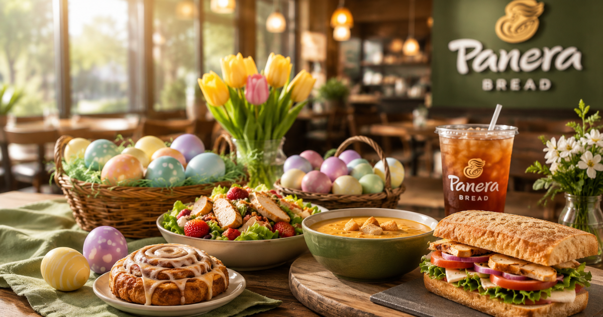 Panera Easter Hours guide with bakery menu and holiday café