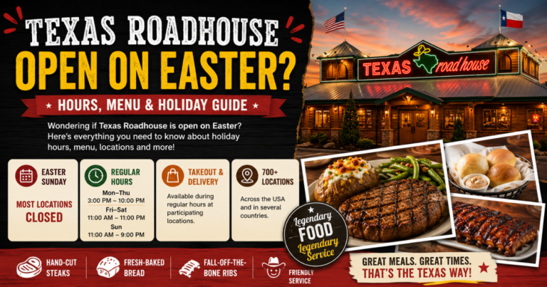 Texas Roadhouse open on easter?