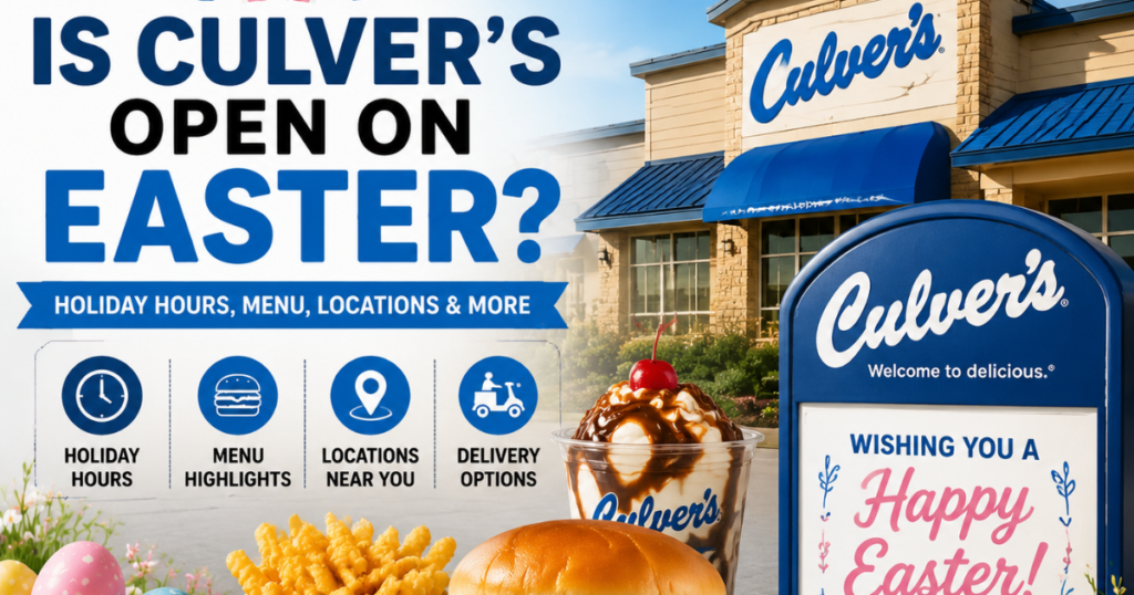 Is Culver's Open on Easter holiday hours