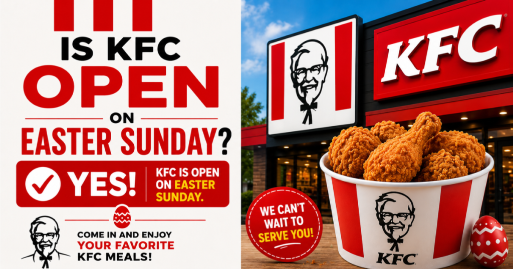 Is kfc open on easter sunday